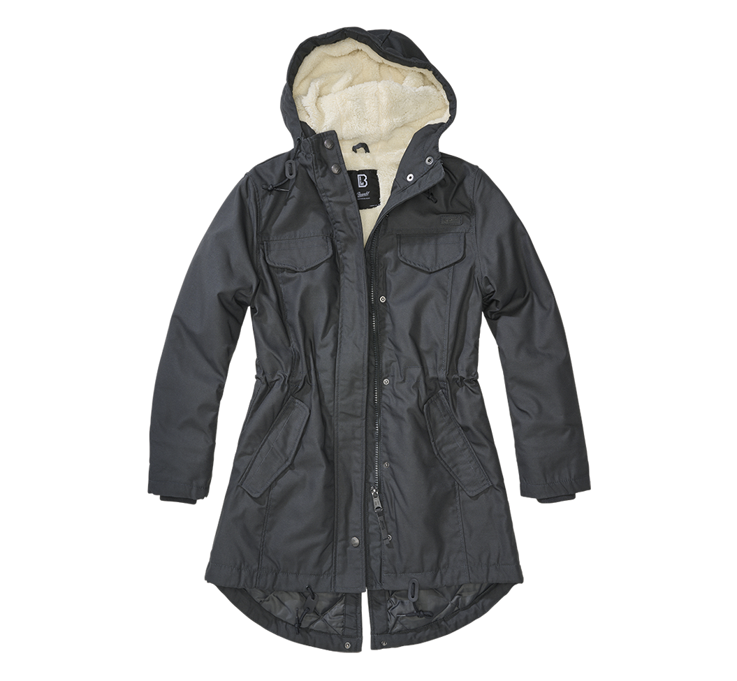 Brandit Marsh dámska lake parka zimná bunda s kapucňou, Anthracite