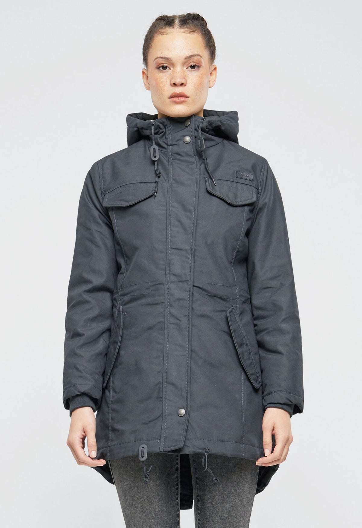 Brandit Marsh dámska lake parka zimná bunda s kapucňou, Anthracite
