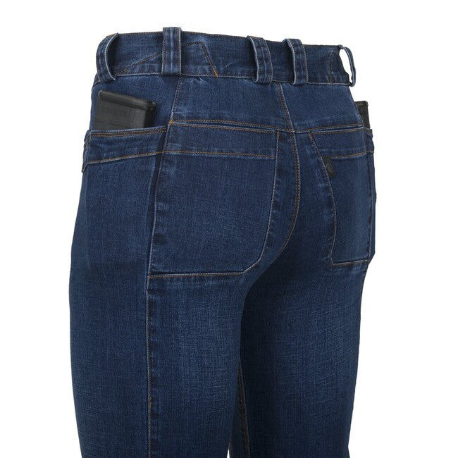 Helikon-Tex COVERT штани тактичні Denim Mid, vintage worn синій