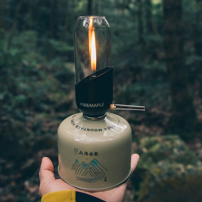 Fire Maple газовий лампаш з боросилікатним склом, чорний