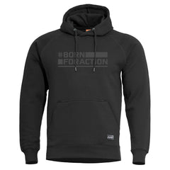 Pentagon толстовка з капюшоном Born For Action, чорна