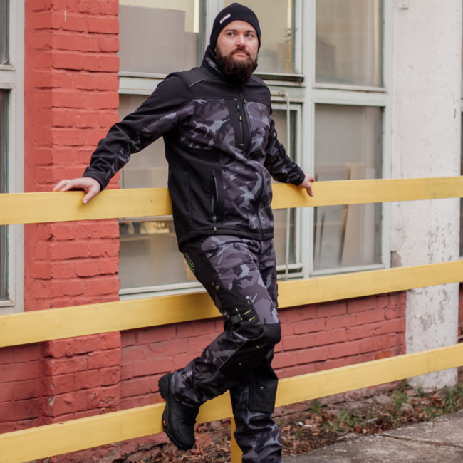 BENNON CAMOS штани софтшел, чорна/сіра