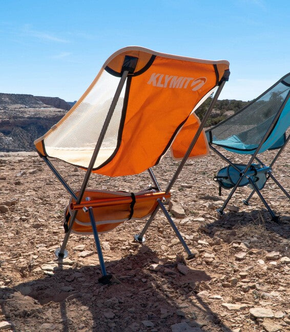 Klymit Ridgeline коротке туристичне крісло, синє