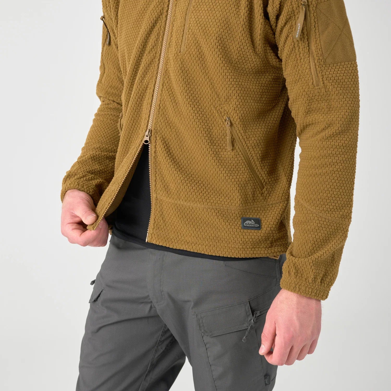 Helikon-Tex Alpha Tactical flisová bunda, coyote – detail 7