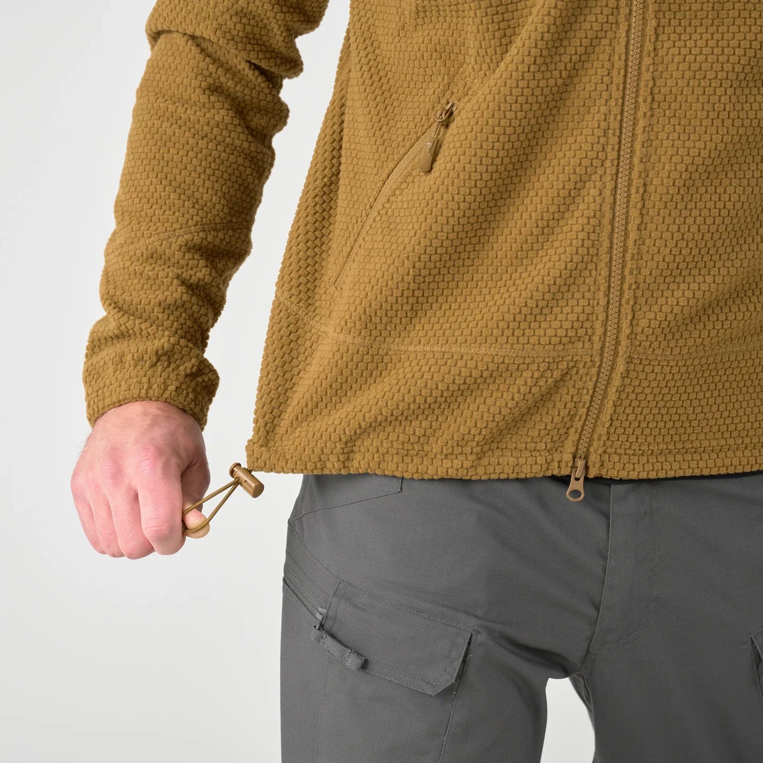 Helikon-Tex Alpha Tactical flisová bunda 630g, shadow grey – detail 8