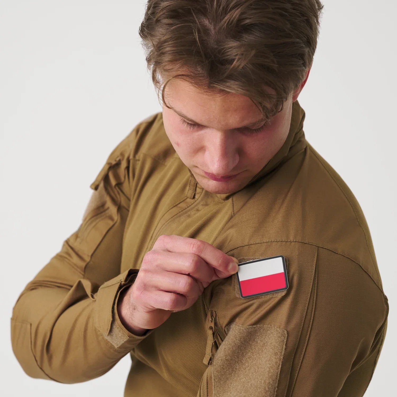 Helikon-Tex MCDU Combat tričko NyCo Ripstop, RAL 7013 – detail 4