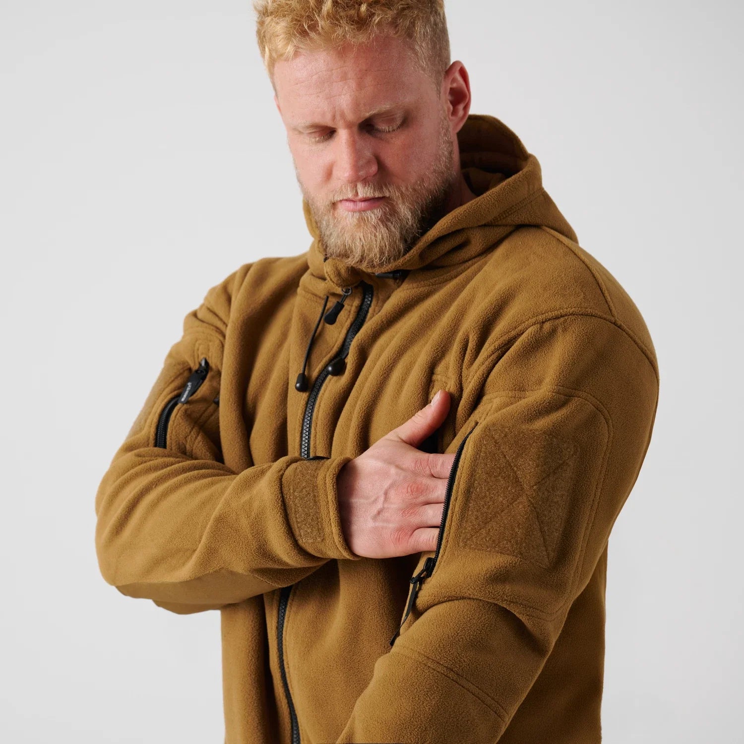 Helikon-Tex PATRIOT mikina Double Fleece, Olive Green – detail 2