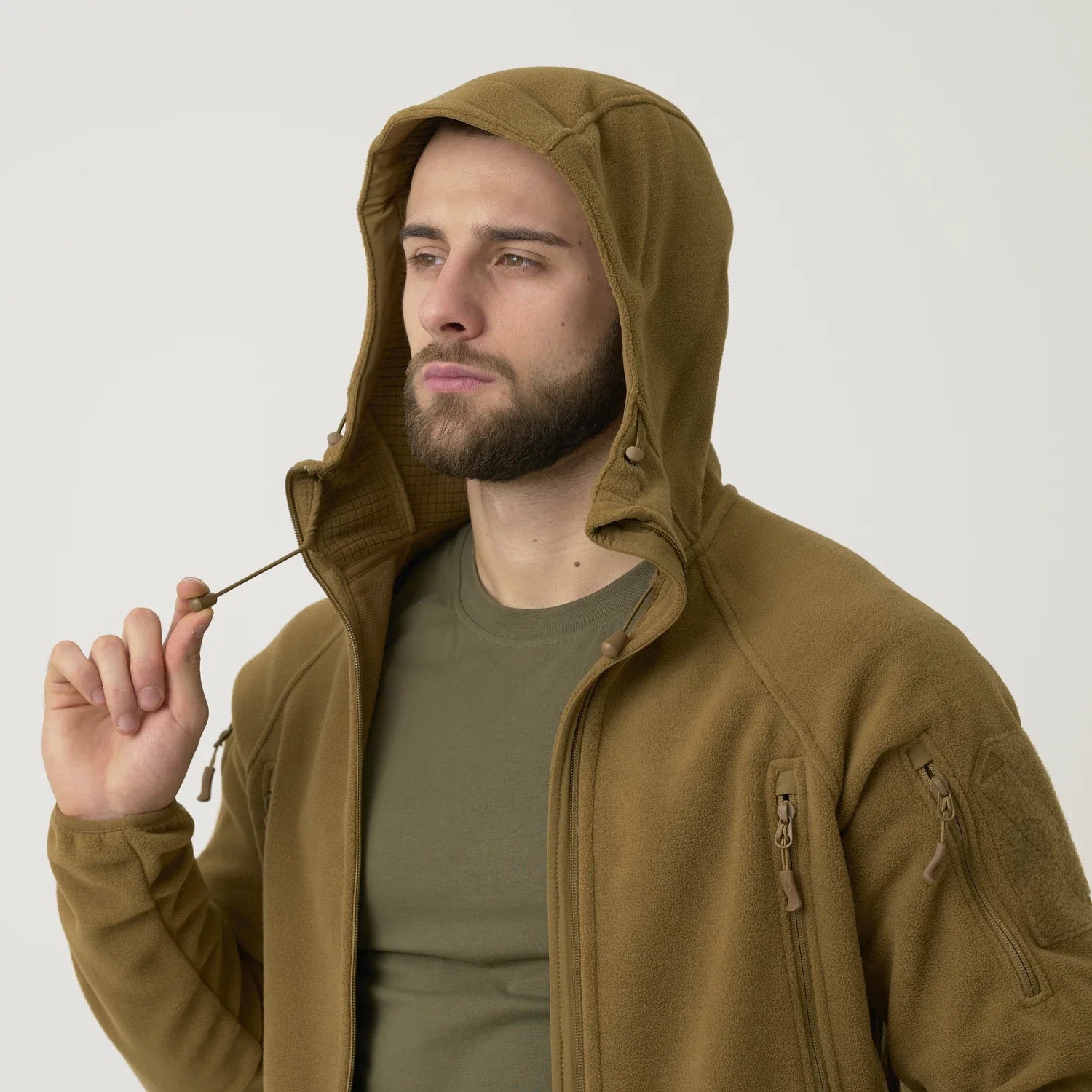 Helikon-Tex Patriot Mk 2 bunda Hybridný fleece, Shadow Grey / Black – detail 4