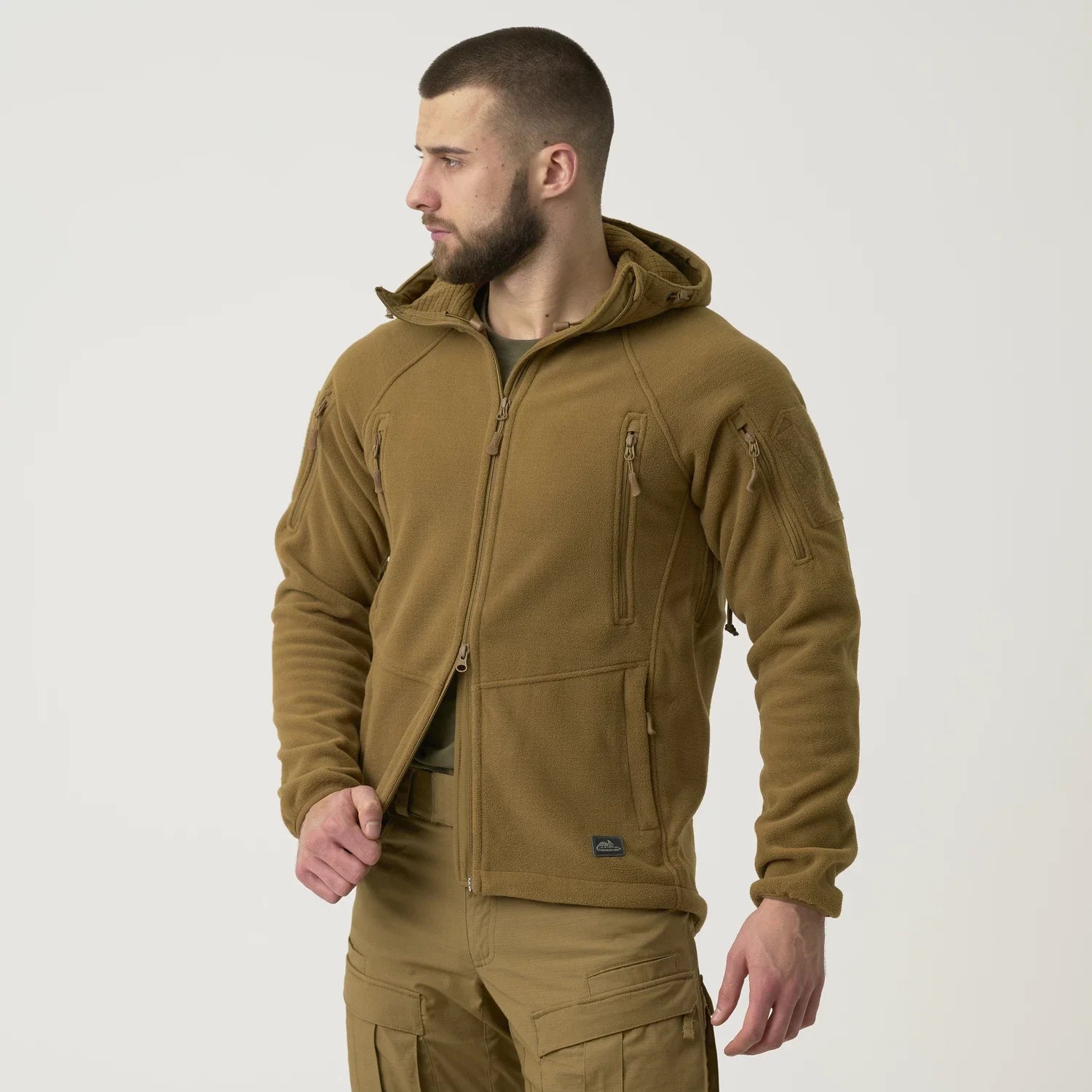 Helikon-Tex Patriot Mk 2 Hybrid Fleece mikina, Coyote – detail 8