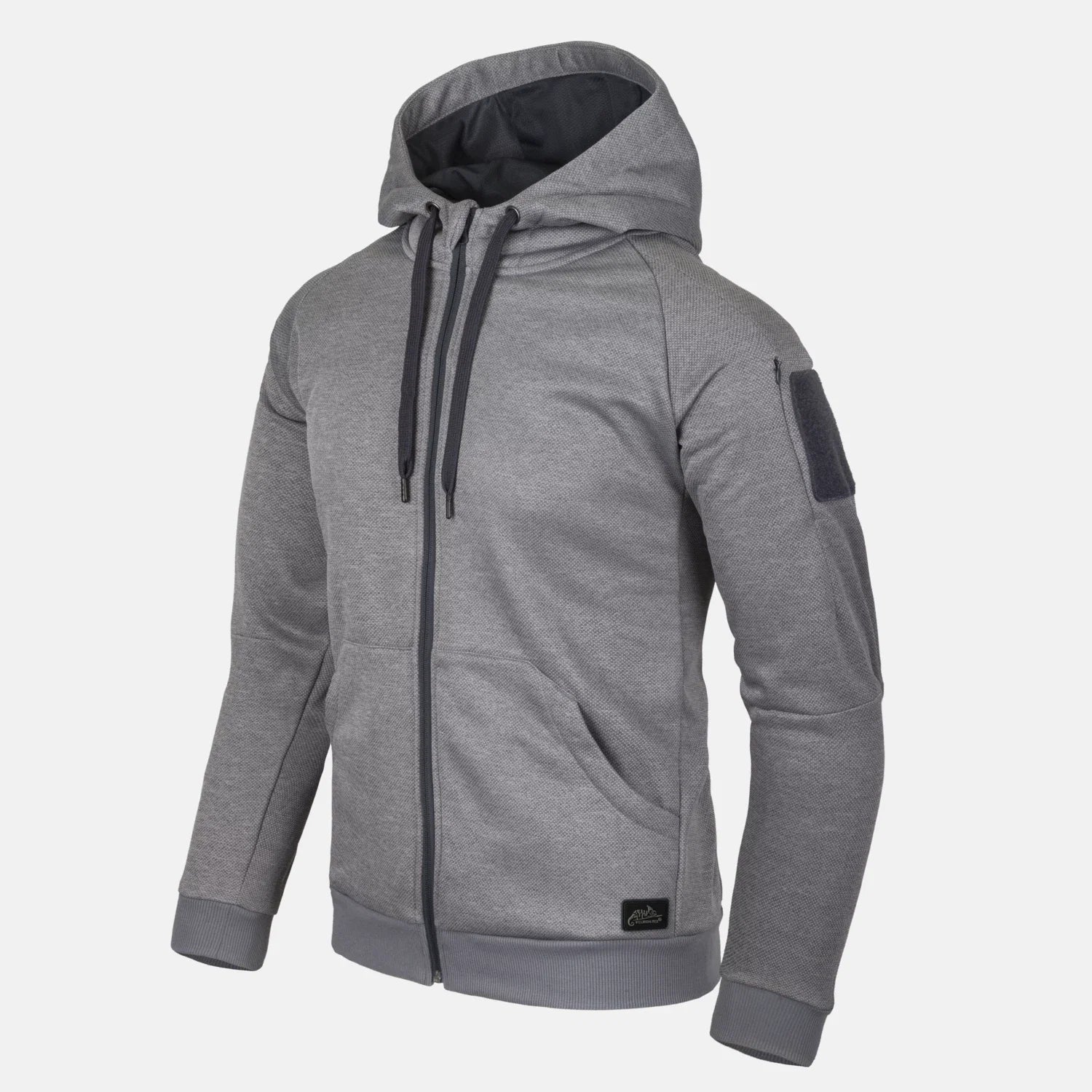 Helikon-Tex URBAN TACTICAL HOODIE mikina FullZip, Melange Grey – detail
