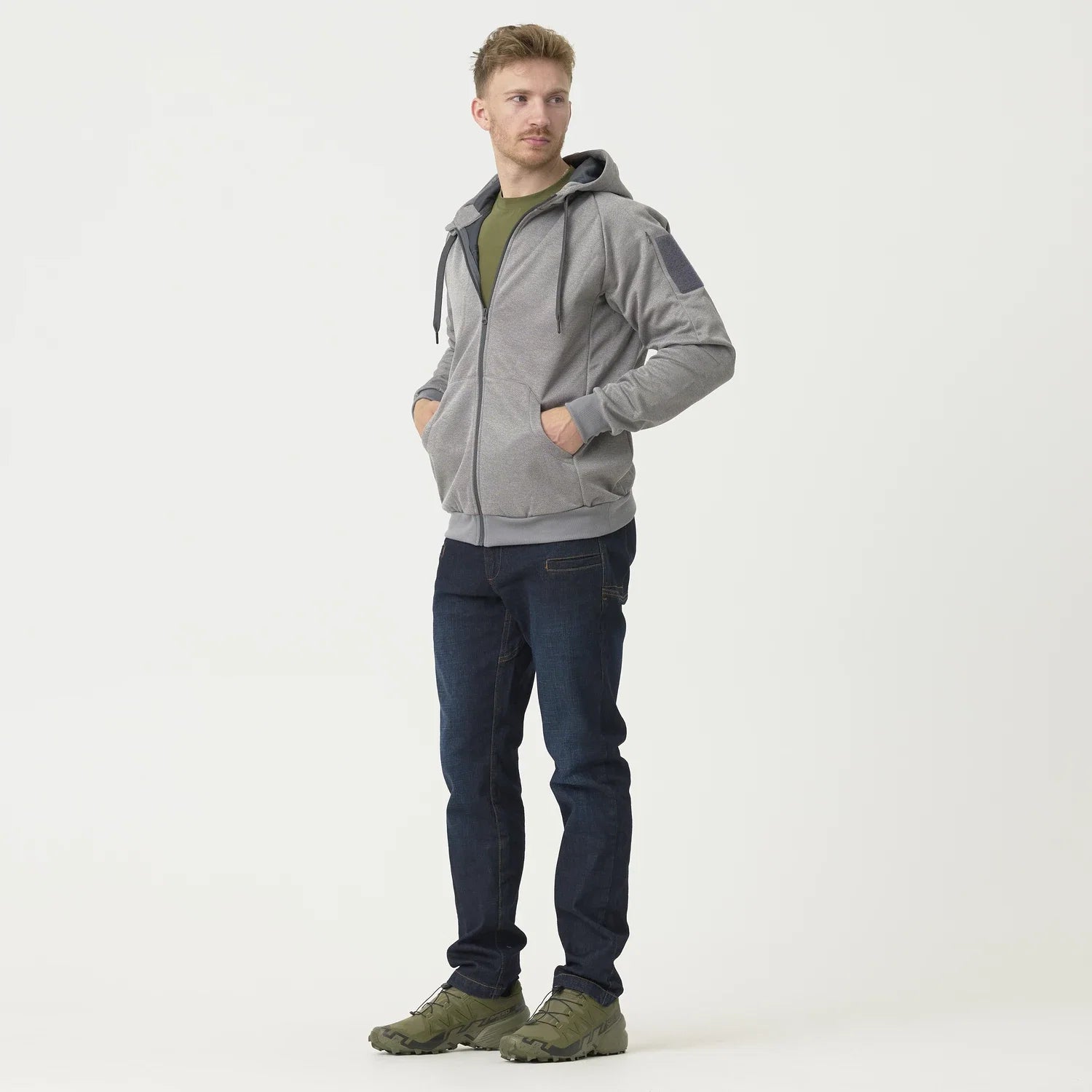 Helikon-Tex URBAN TACTICAL HOODIE mikina (FullZip), čierna – detail 1