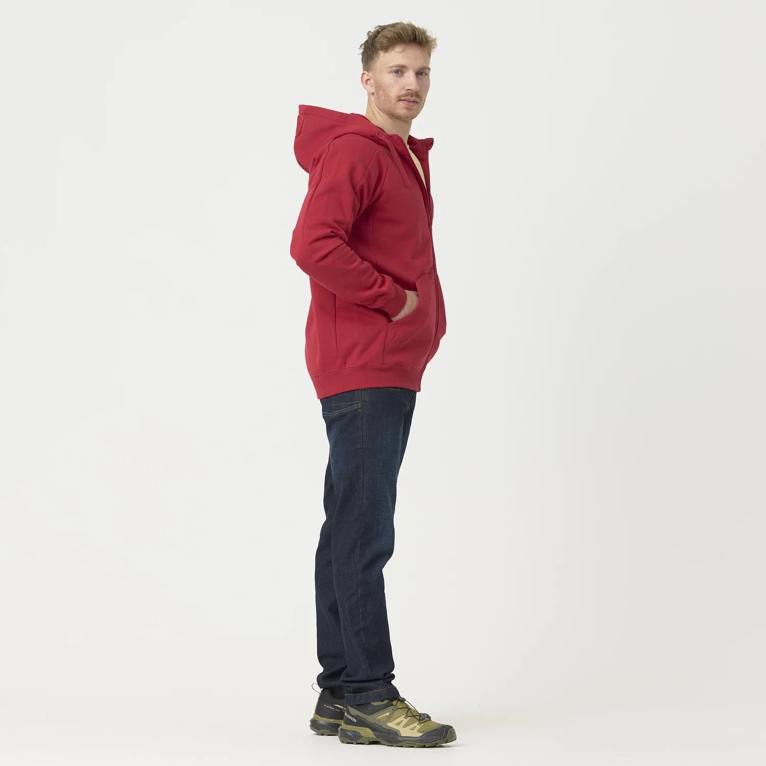 Helikon-Tex mestská mikina taktická FullZip, Red – detail 1