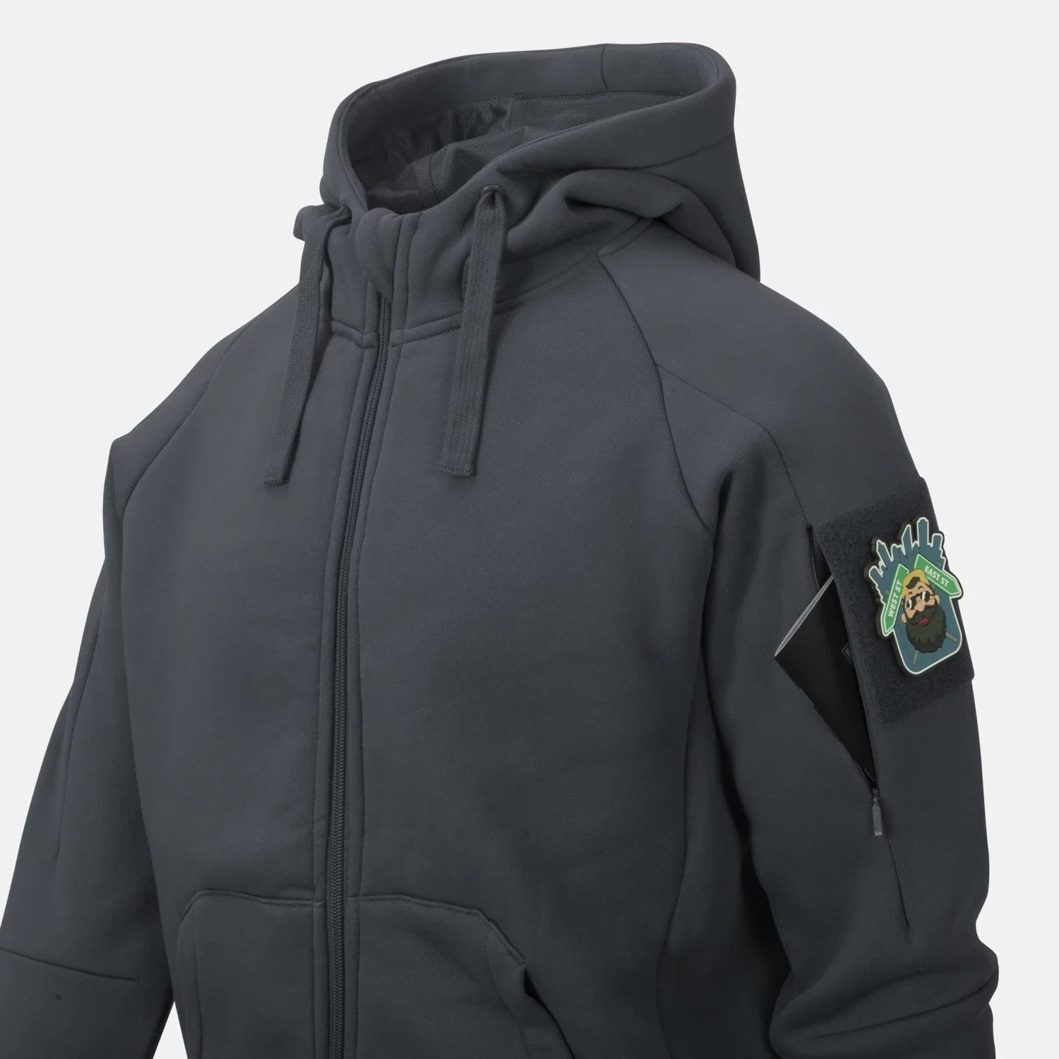 Helikon-Tex Mestská mikina taktická FullZip, Grey – detail 5
