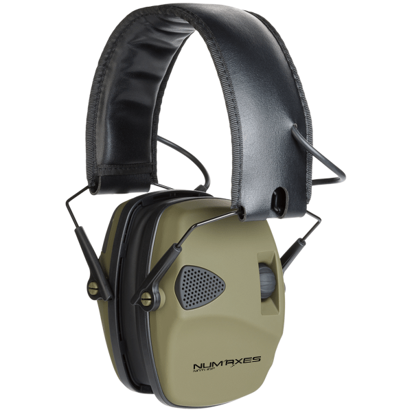 NUM'AXES CAS1550 elektronické chrániče sluchu, khaki