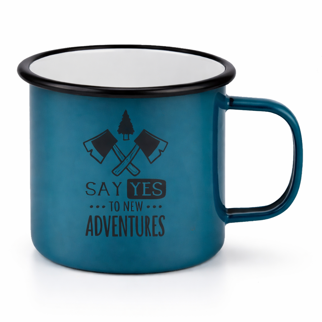 WARAGOD Say Yes To New Adventures кемпінговий кухель, синій, 355ml