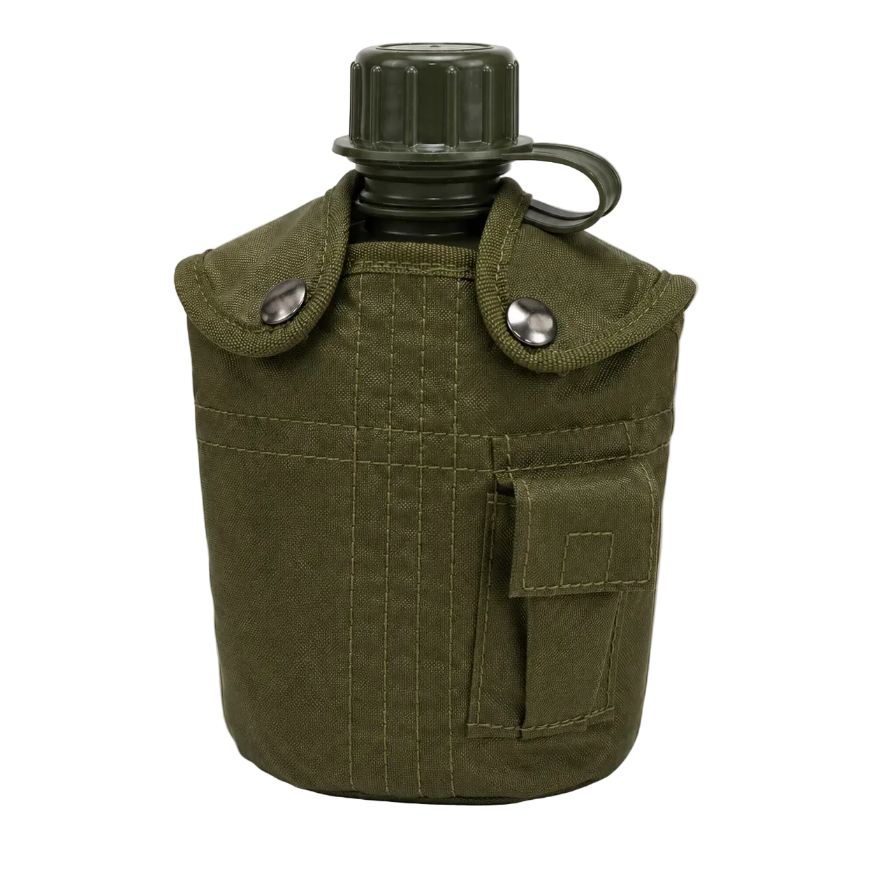 Dragowa Tactical poľná fľaša s ALU miskou 1L, zelená
