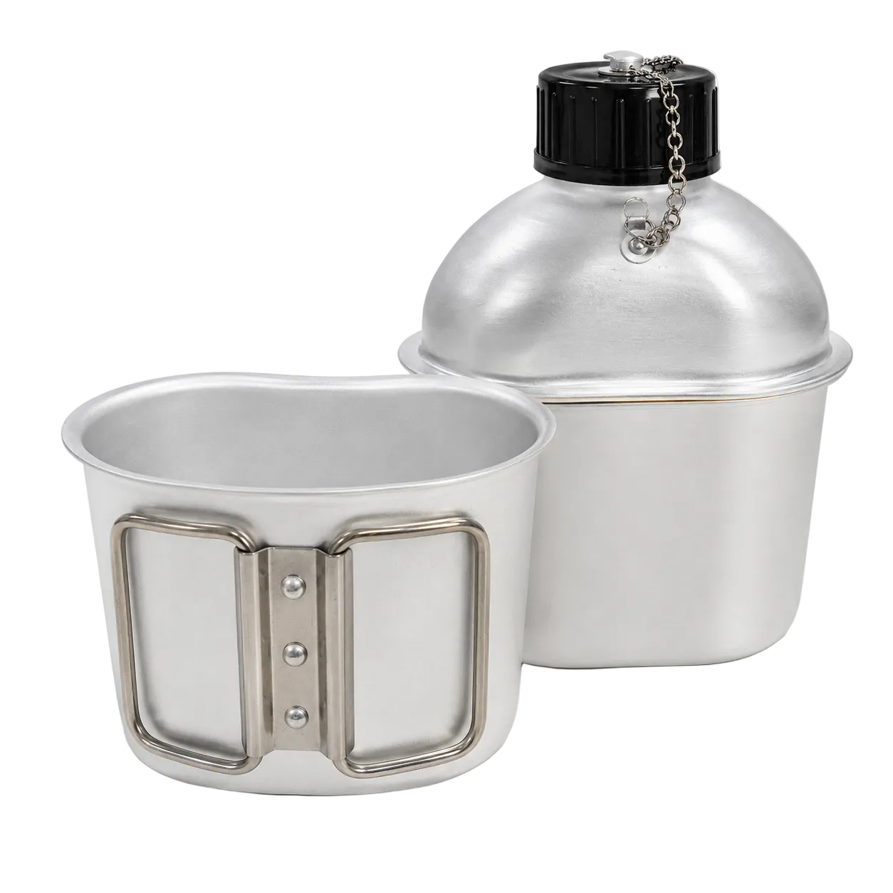 Dragowa Tactical алюмінієва польова фляга з мискою 940ml