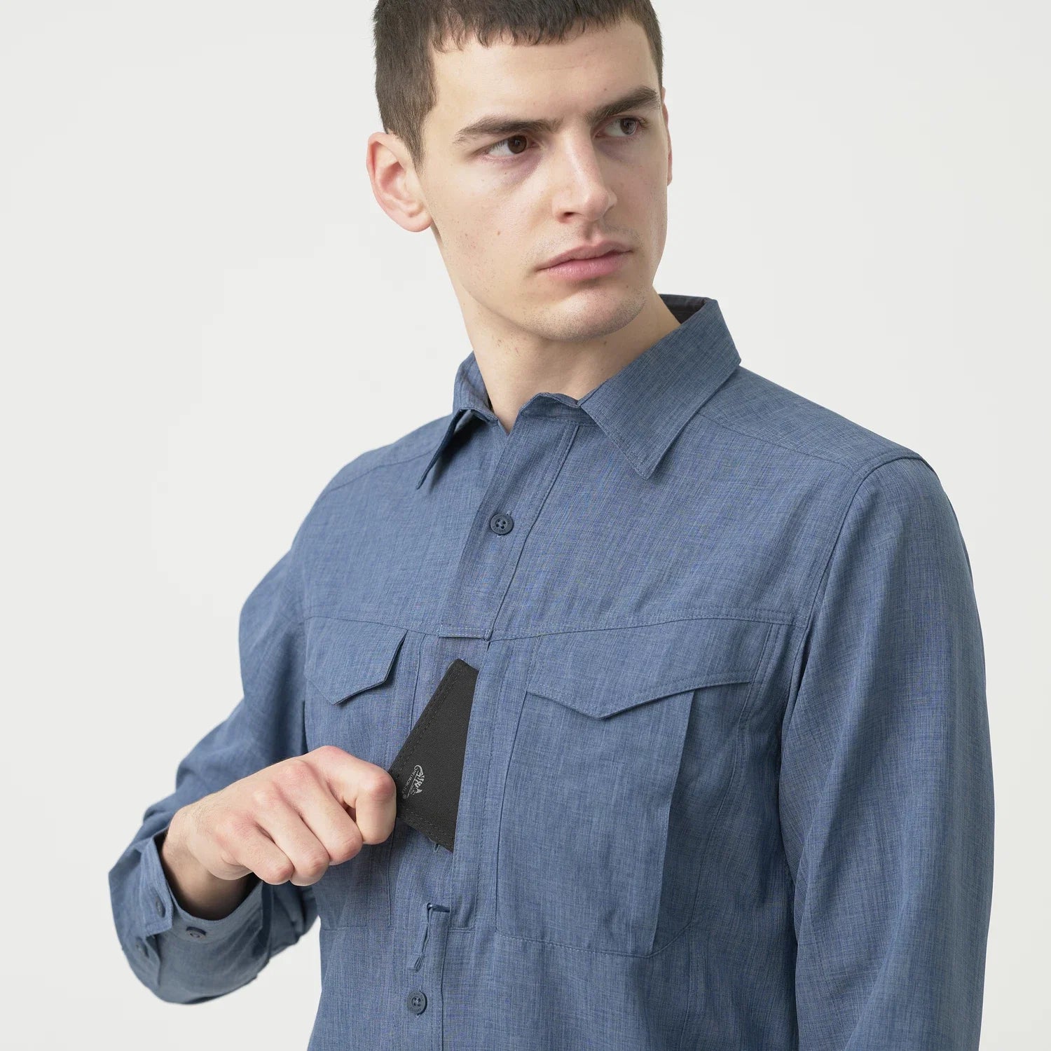 Helikon-Tex Defender Mk2 košeľa 128g/m2, modrá – detail 4