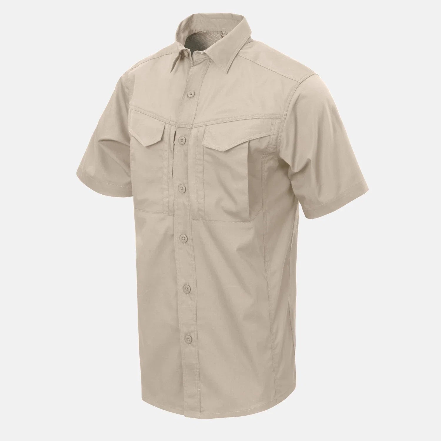Helikon-Tex DEFENDER Mk2 košeľa s krátkym rukávom PolyCotton Ripstop, béžová – detail