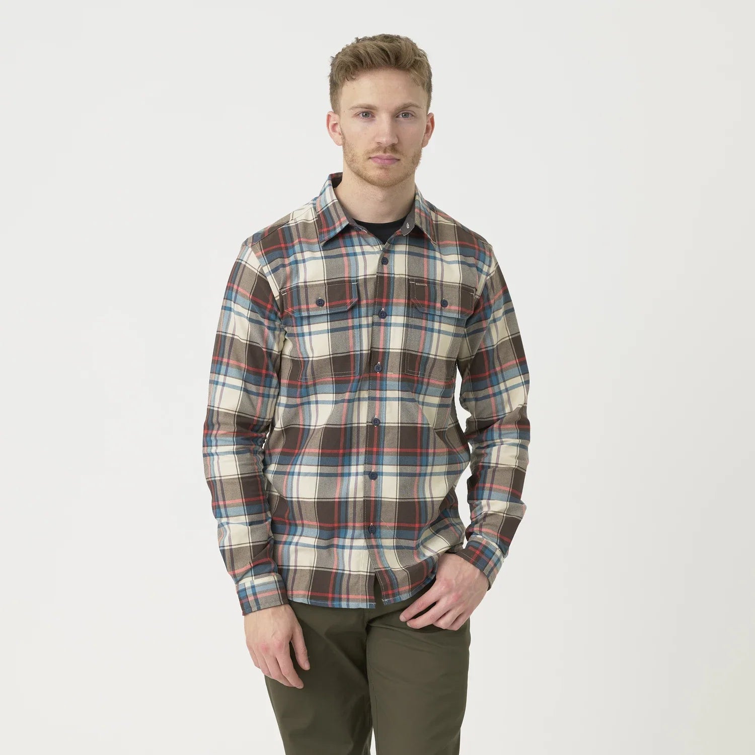 Helikon-Tex GreyMan košeľa Foggy Meadow Plaid – detail