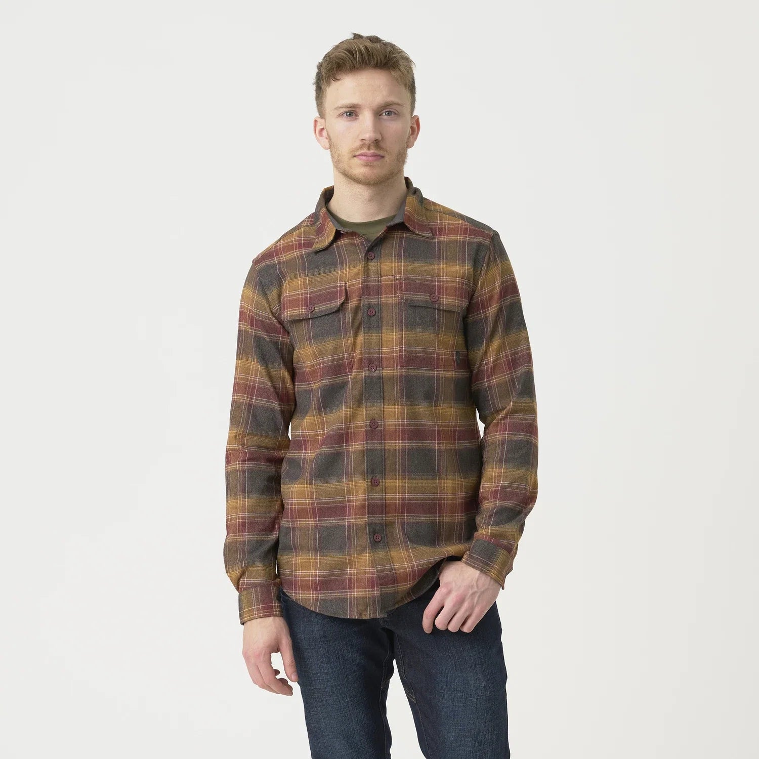 Helikon-Tex GreyMan košeľa Amber Plaid – detail