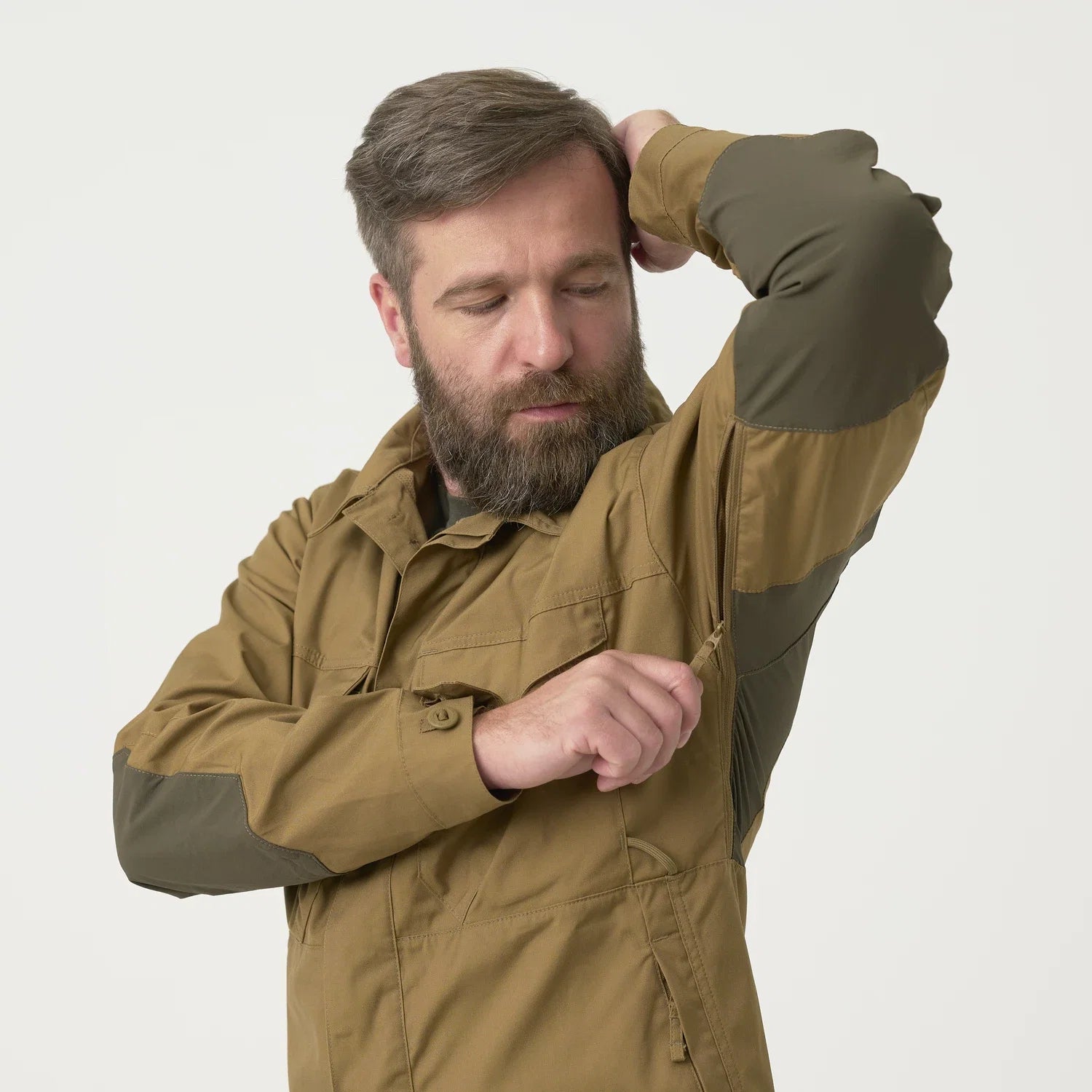 Helikon-Tex WOODSMAN košeľa, zemitá hnedá / čierna A – detail 3