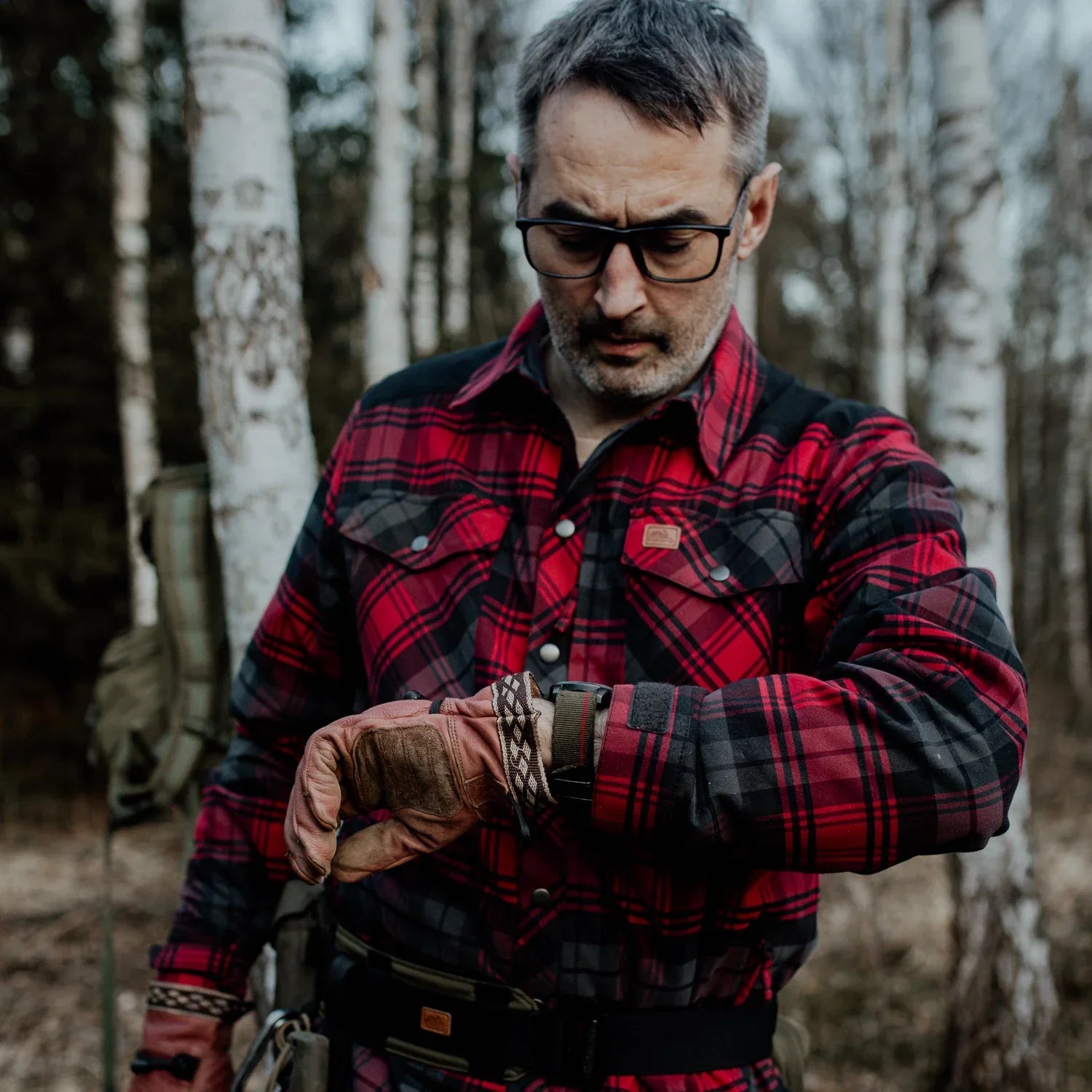 Helikon-Tex Warden zimná košeľa, Forest Blue Plaid