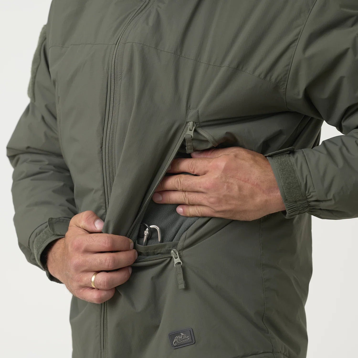Helikon-Tex LEVEL 7 ľahká zimná bunda Climashield Apex 100g, Shadow Grey – detail 2