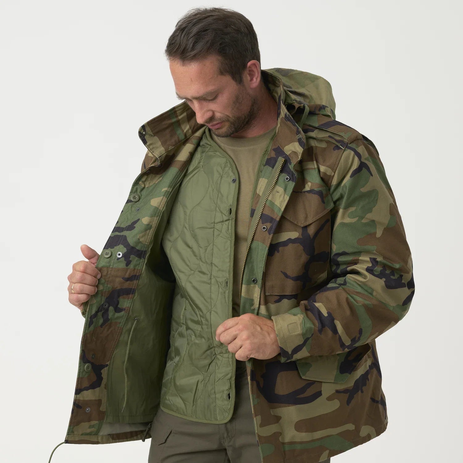 Helikon-Tex M65 bunda NyCo Sateen, čierna – detail 8