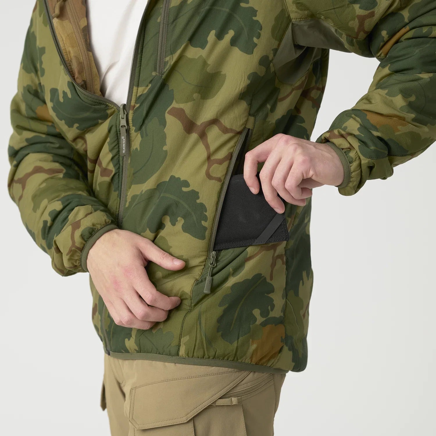 Helikon-Tex Wolfhound Obojstranná bunda Windpack, Pencott Wildwood/Pencott Snowdrift – detail 4