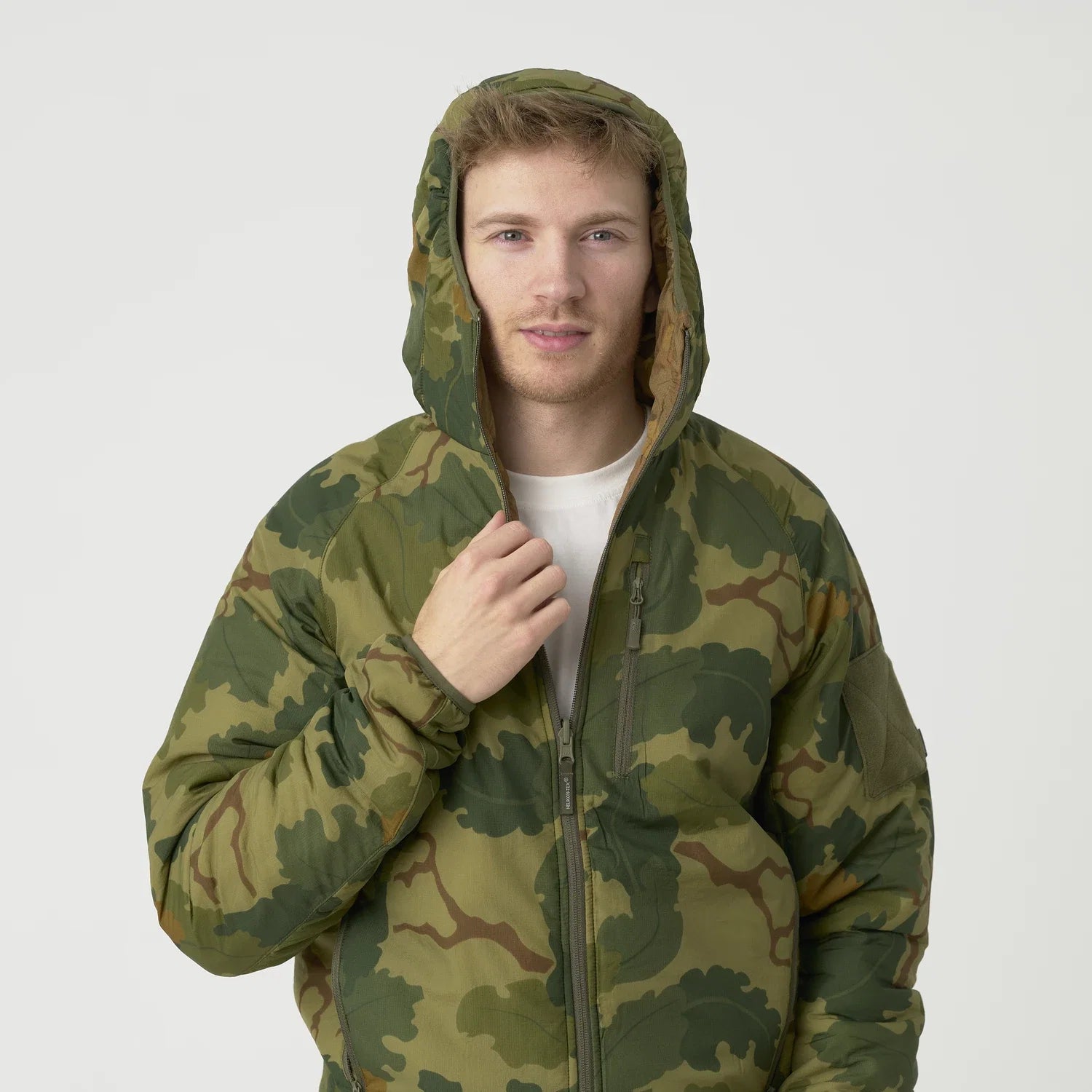 Helikon-Tex Wolfhound Obojstranná bunda Windpack, Pencott Wildwood/Pencott Snowdrift – detail 7