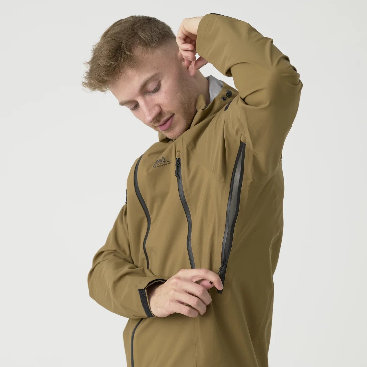 Helikon-Tex SQUALL Hardshell bunda TorrentStretch, Black – detail 17