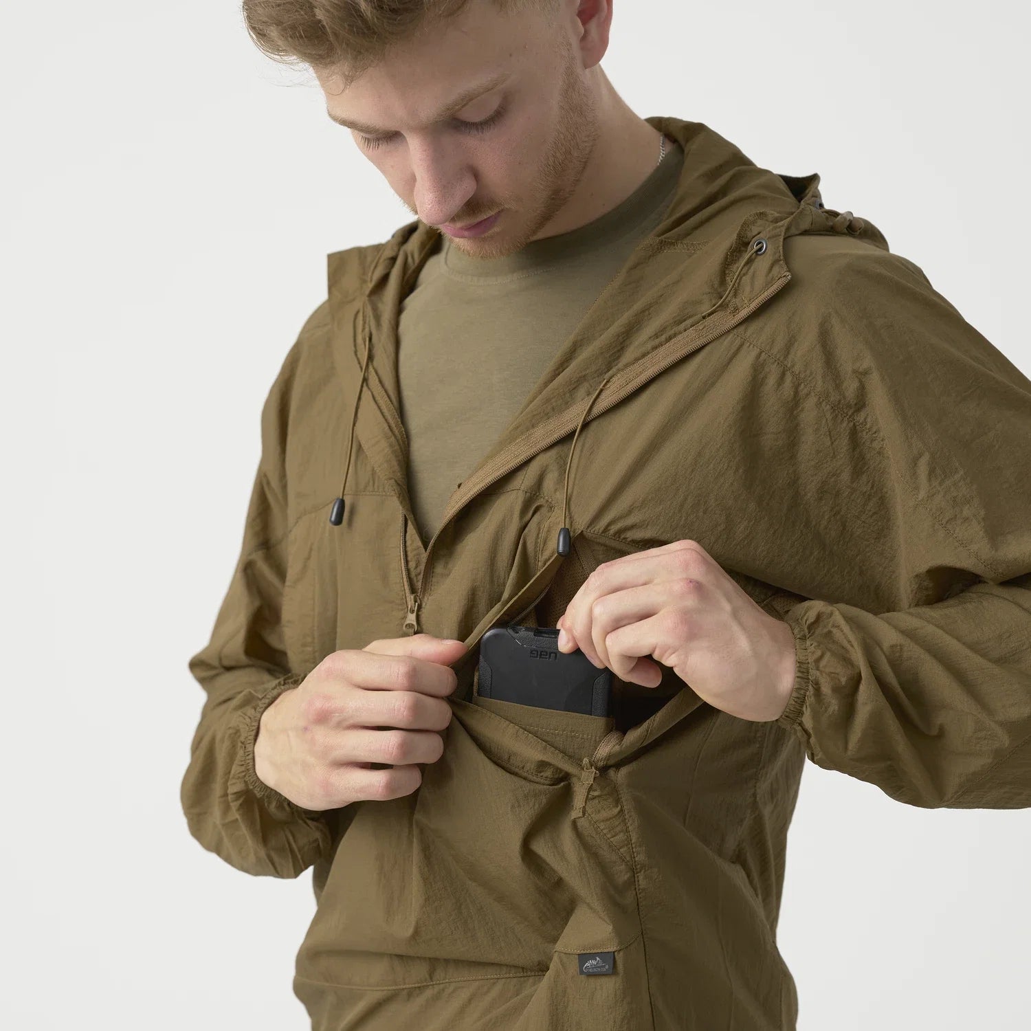 Helikon-Tex WINDRUNNER vetrovka WindPack Nylon, Coyote – detail 3