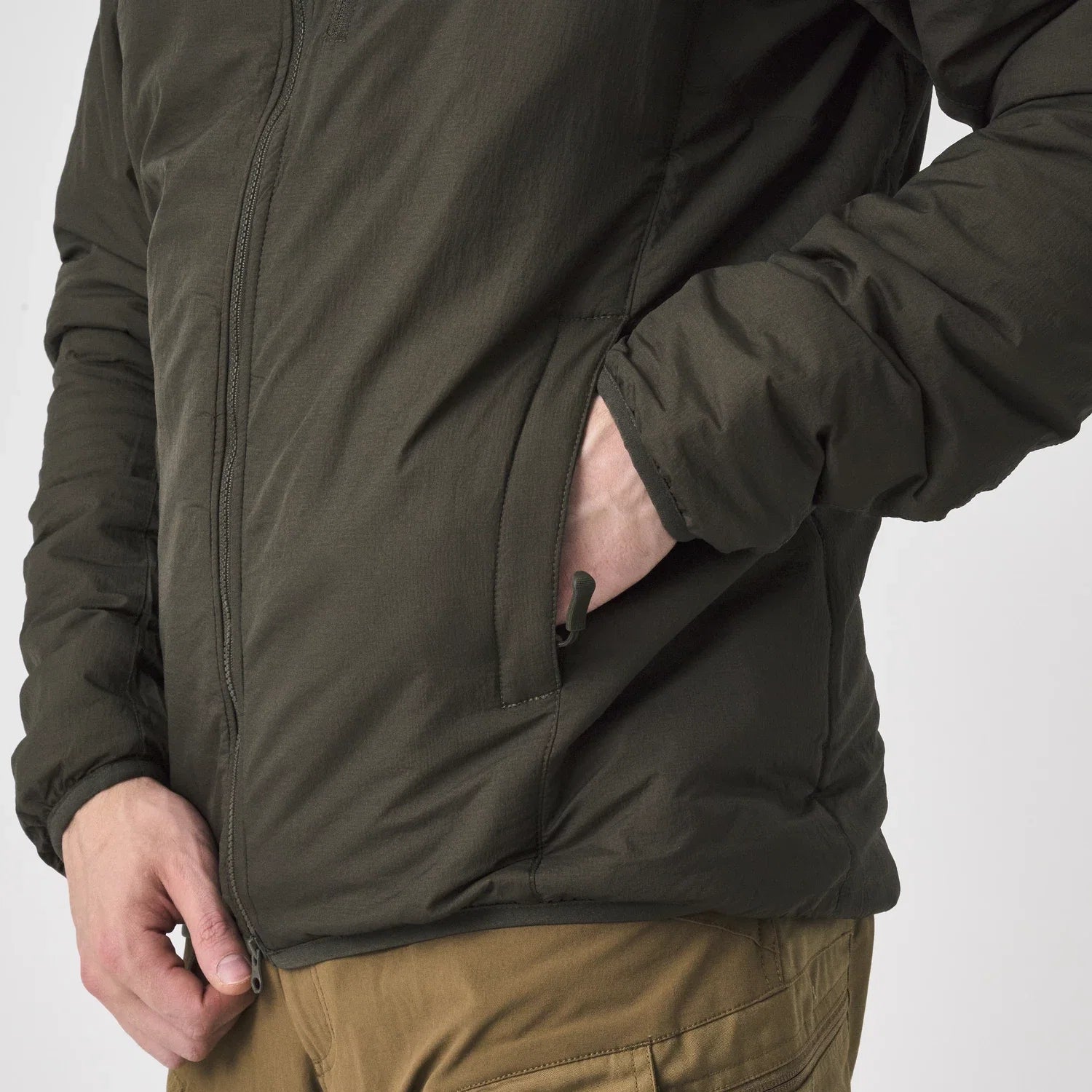 Helikon-Tex WOLFHOUND bunda s kapucňou Climashield Apex, Desert Night Camo – detail 4