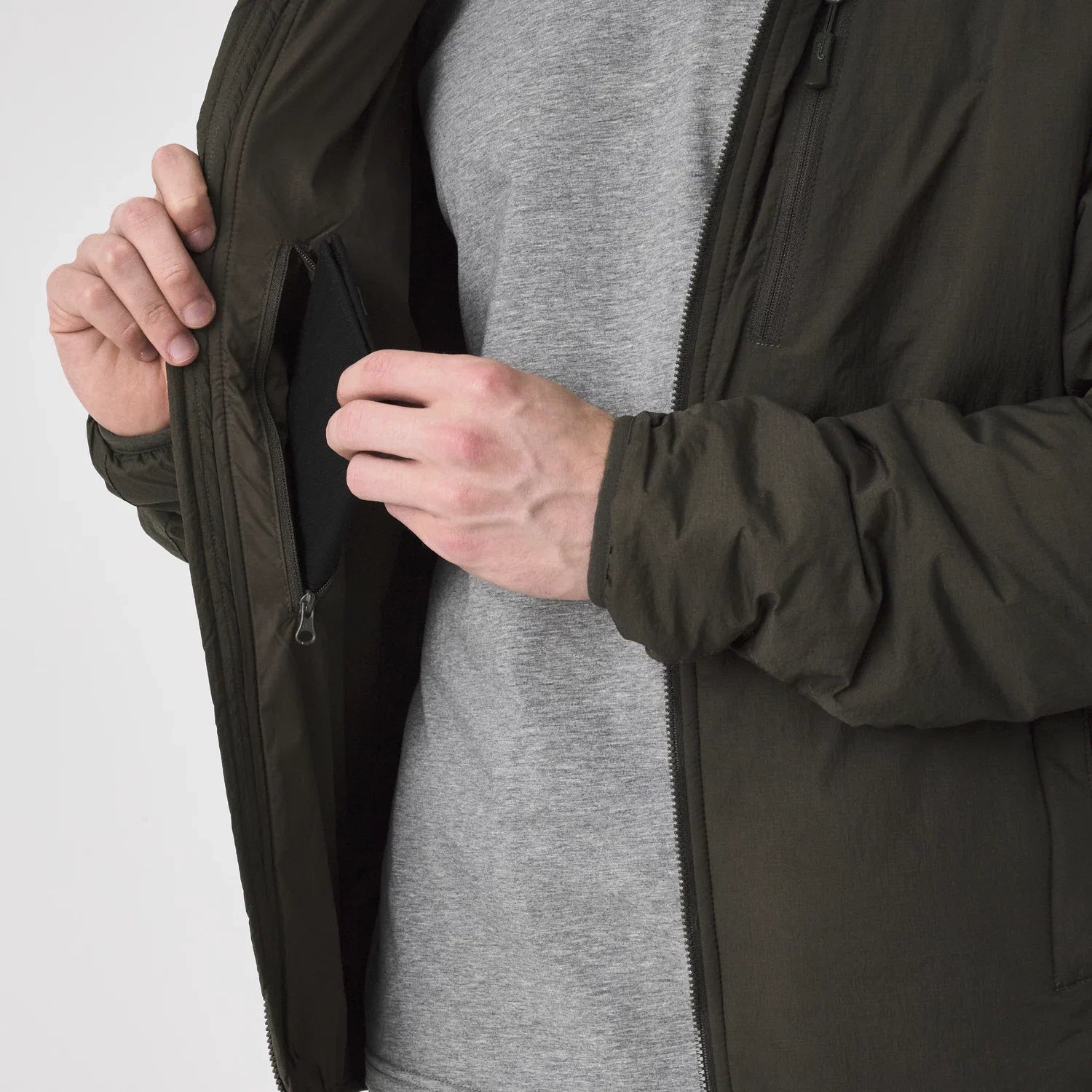 Helikon-Tex WOLFHOUND bunda s kapucňou Climashield Apex, US Woodland – detail 5