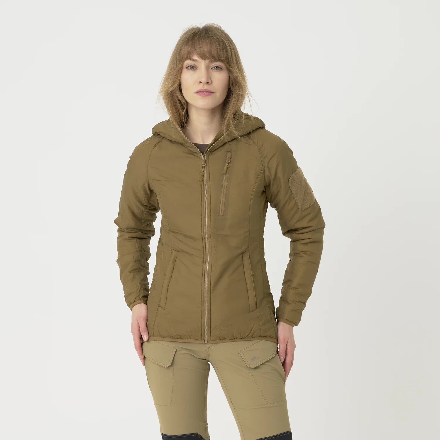 Helikon-Tex WOLFHOUND bunda dámska s kapucňou, US Woodland – detail 1