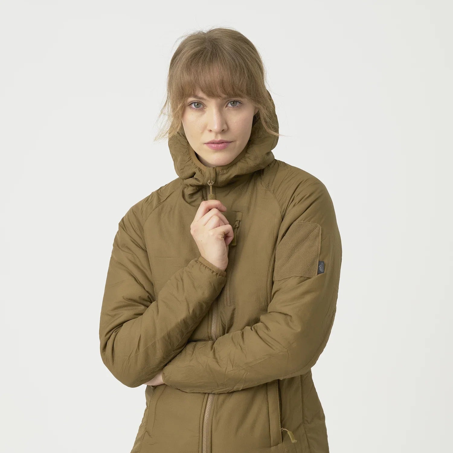Helikon-Tex WOLFHOUND bunda dámska s kapucňou, US Woodland – detail 6