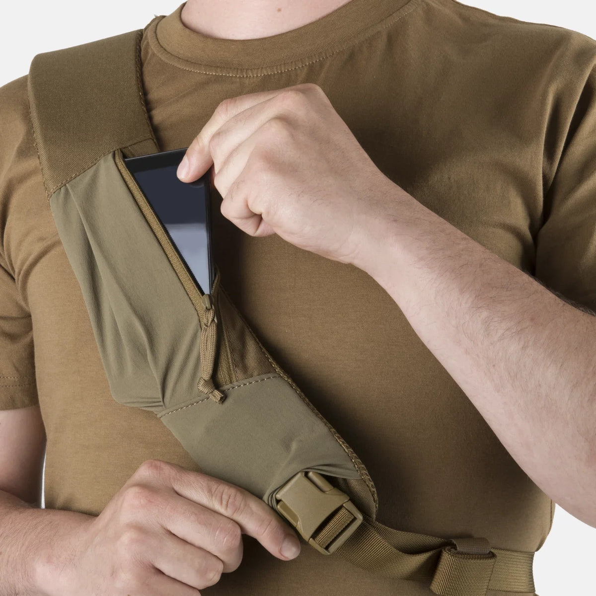 Helikon-Tex EDC Sling batoh, Coyote – detail 5