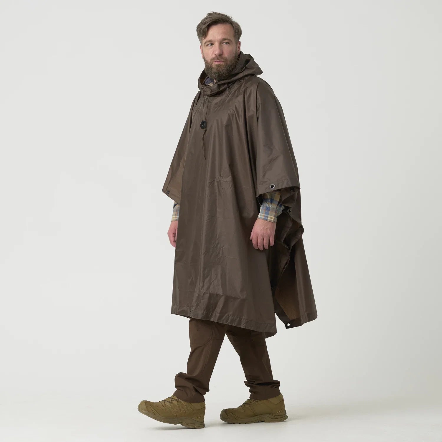 Helikon-Tex Pončo U.S. Model, Earth Brown – detail