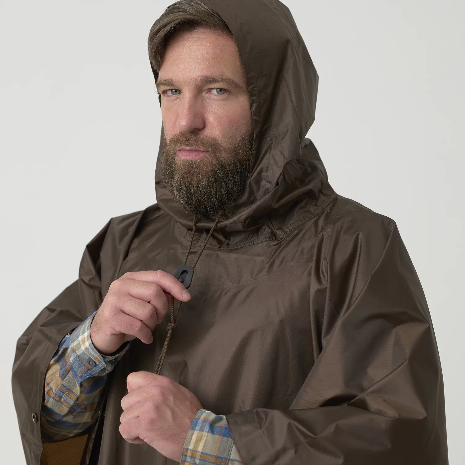 Helikon-Tex PONCHO U.S. MODEL, olivová – detail 2