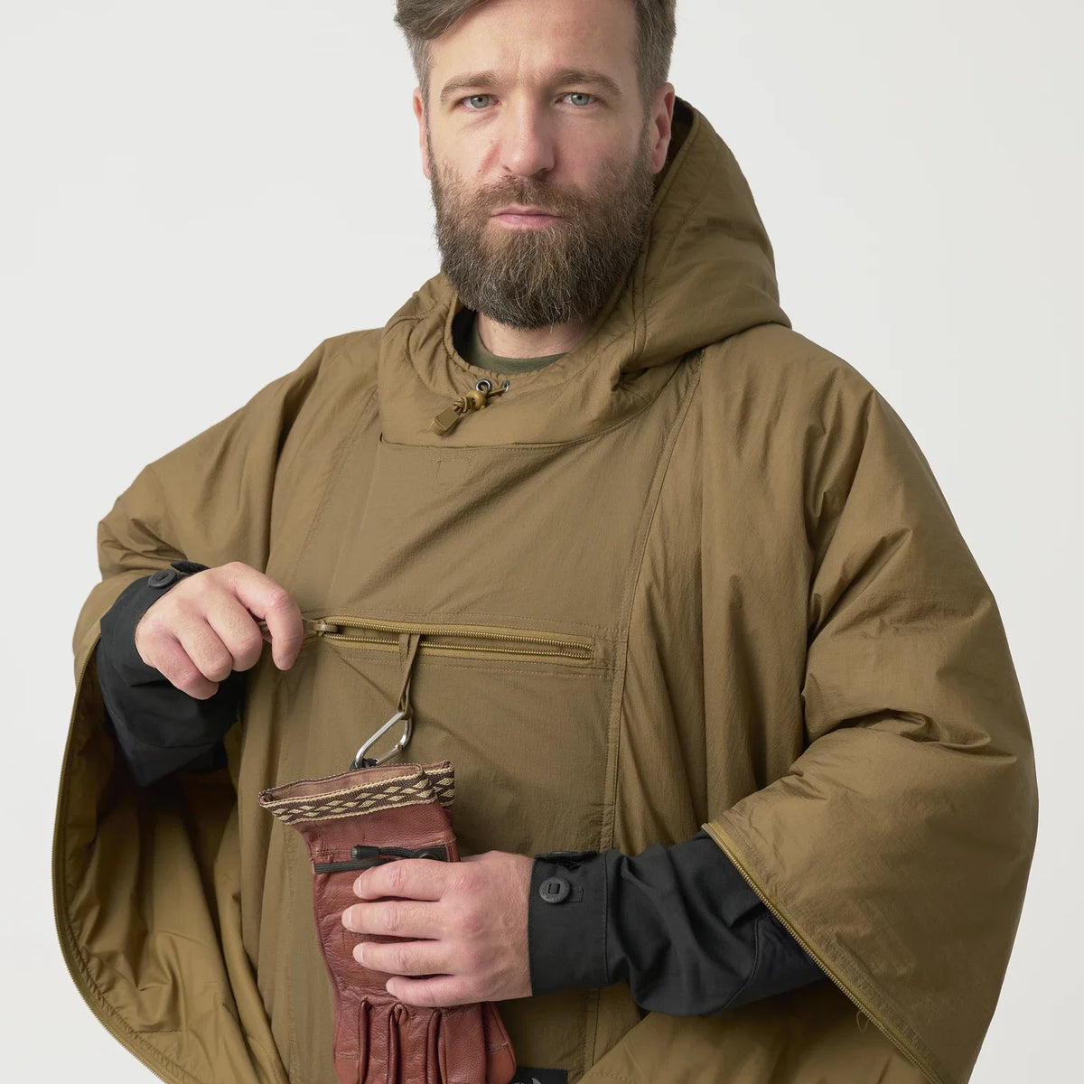 Helikon-Tex Swagman Roll pončo, čierne – detail 3