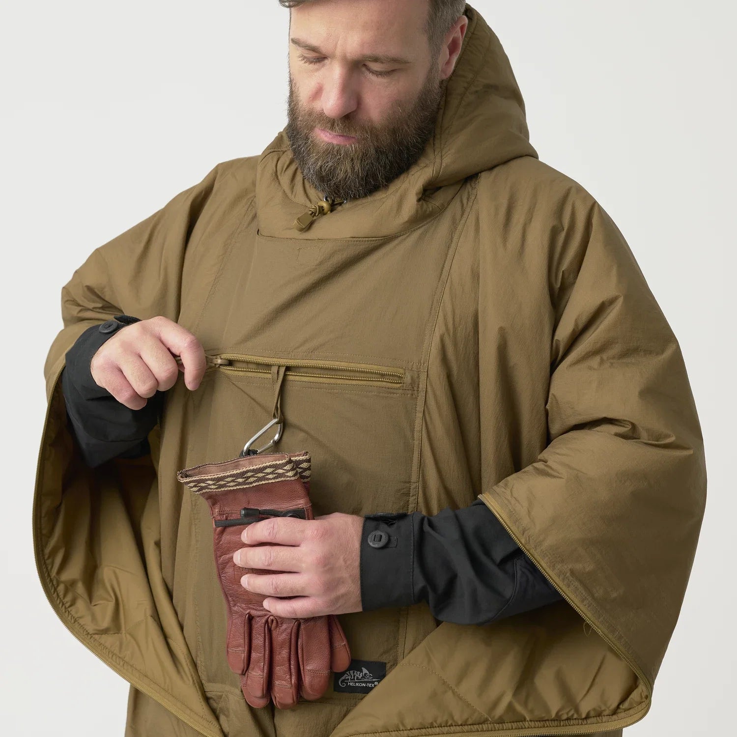 Helikon-Tex SWAGMAN ROLL pončo, pomarančový – detail 4