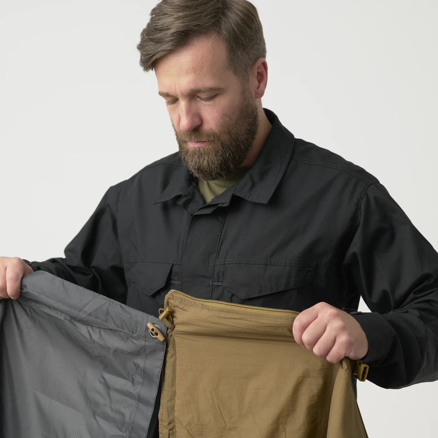 Helikon-Tex SWAGMAN ROLL pončo, pomarančový – detail 8