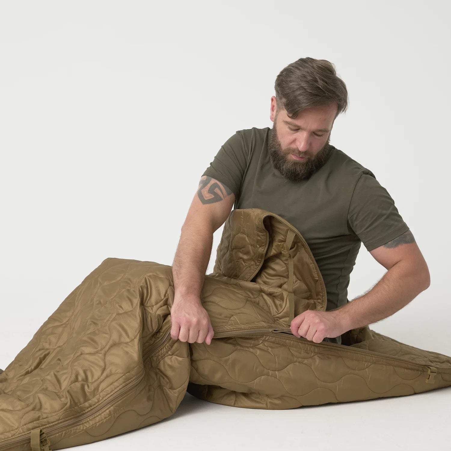 Helikon-Tex SWAGMAN ROLL Basic vložka do ponča, Coyote – detail 3