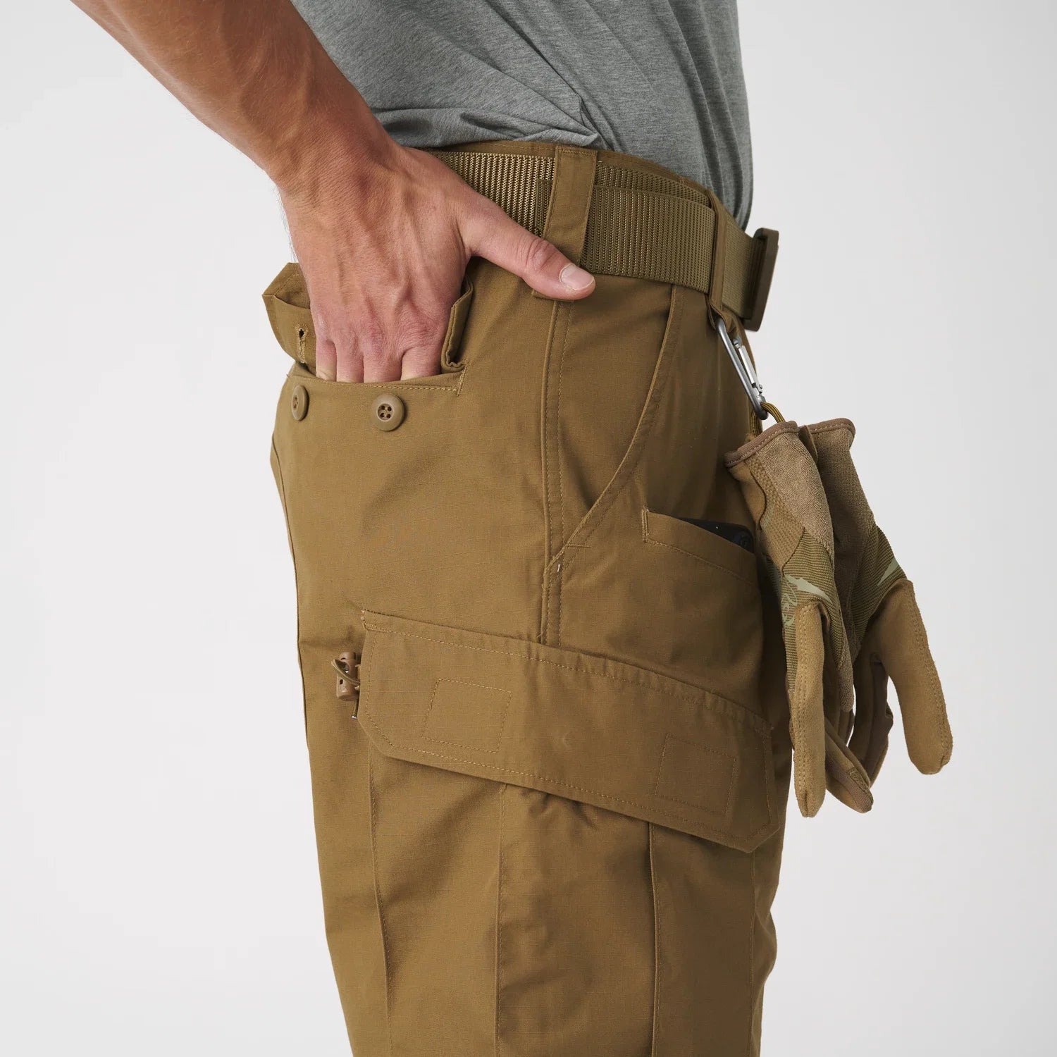Helikon-Tex CPU krátke nohavice Rip-Stop, coyote – detail 3