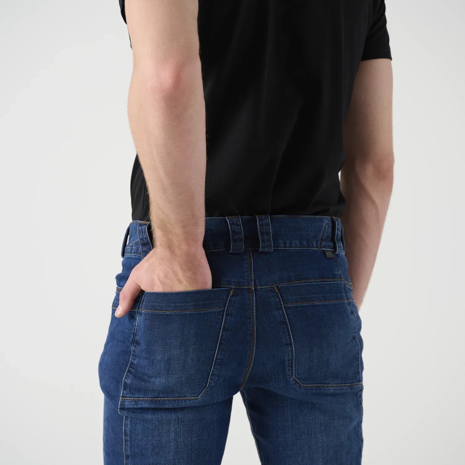 Helikon-Tex COVERT nohavice taktické Denim Mid, Vintage Worn Blue – detail 4