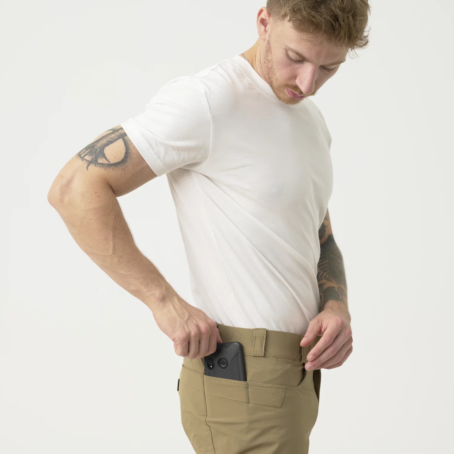 Helikon-Tex COVERT nohavice VersaStretch taktické Versa Stretch, Olive Drab – detail 5