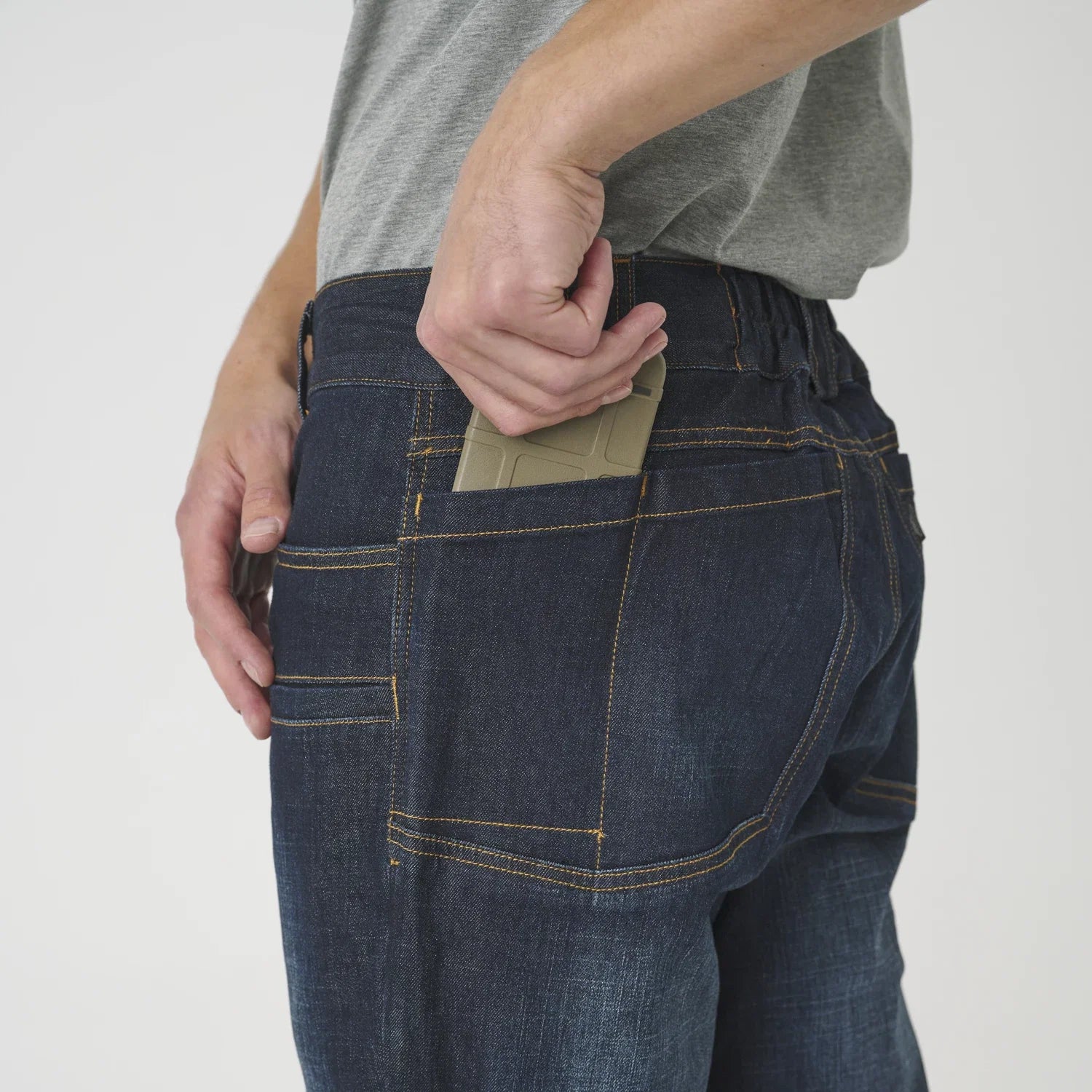 Helikon-Tex Greyman Tactical Jeans nohavice denim, dark blue – detail 4