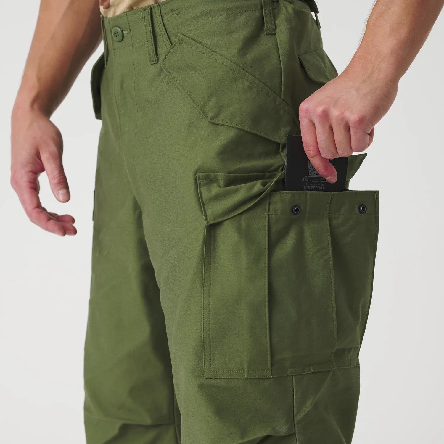 Helikon-Tex M65 nohavice Nyco Sateen, US Woodland – detail 8