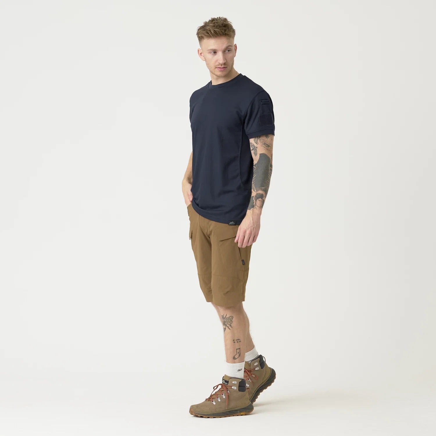 Helikon-Tex OTS 11" šortky VersaStrecth taktické outdoorové Versa Strecth Lite, Mud Brown – detail 4